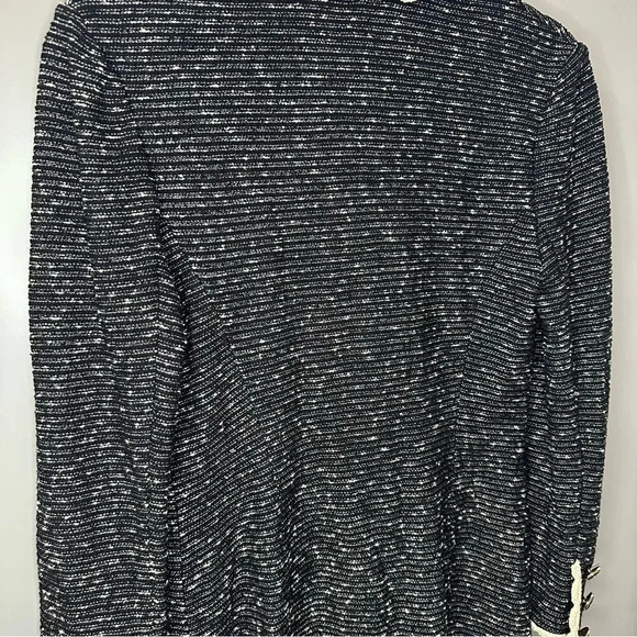 Vintage St. John Collection Jacket Black & White Tweed Boucle Knit Blazer Size 2 - Picture 11 of 12